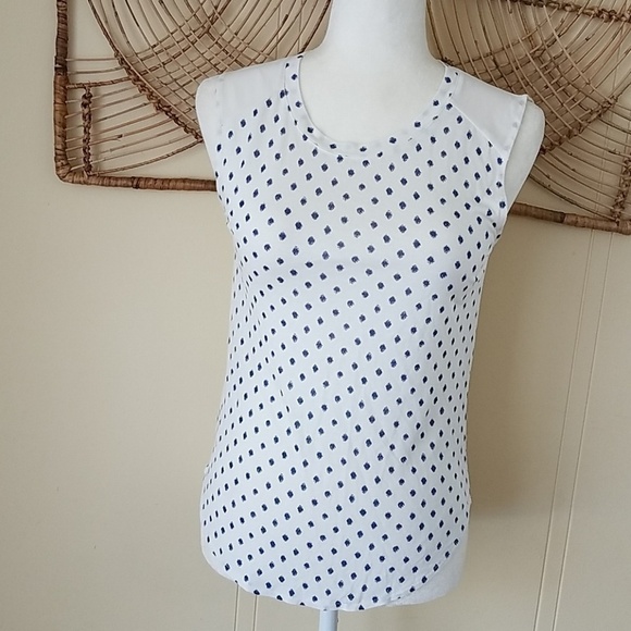 𝅺ann Taylor LOFT XXSP sleeveless blouse rayon - Picture 1 of 7